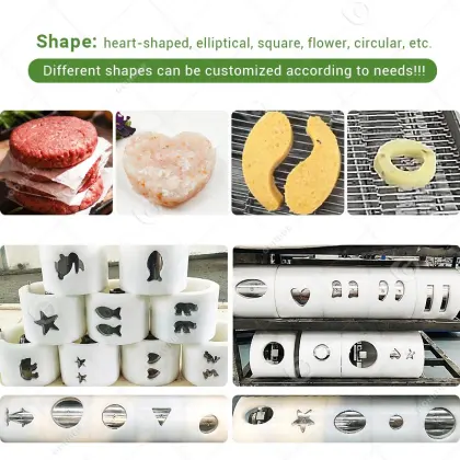 Automatic Chicken Nugget and Hamburger Patty Maker for Fish Fingers and Mini Rice Burgers