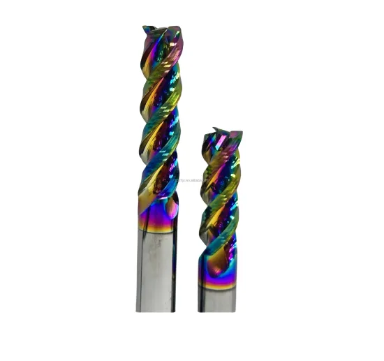 Tungsten Carbide HRC65 4 Flute Flat Face End Mill Wholesale