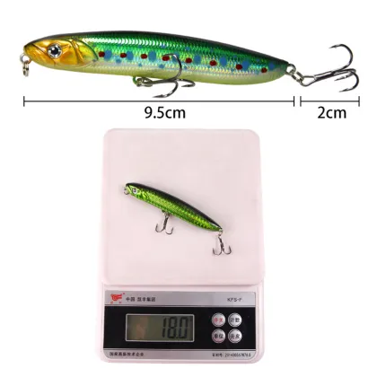 Newbility 95mm 18g Suspending Hard Pencil Plug Bait Fishing Lures