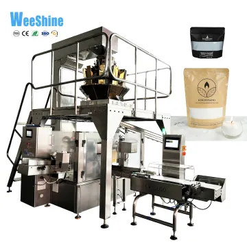 Candle Powder Stand Up Bag with Zipper Packaging Machine