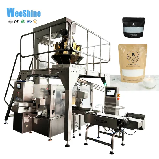 Candle Powder Stand Up Bag with Zipper Packaging Machine