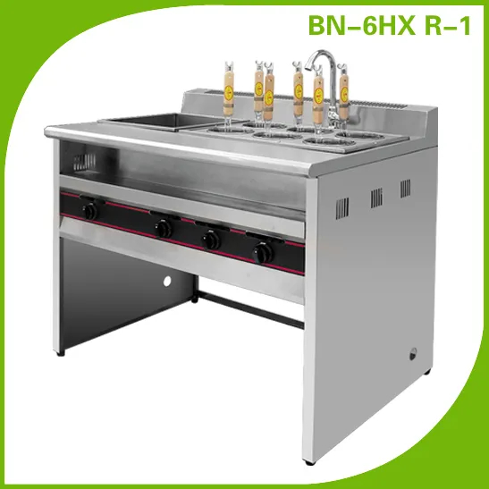 Hotel equipment Gas Type Counter Top multi function Pasta Cooker BN-6HX.R-1