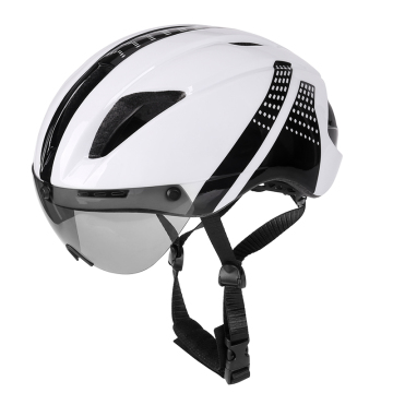 White Adult Bicycle Helmet Road Bike