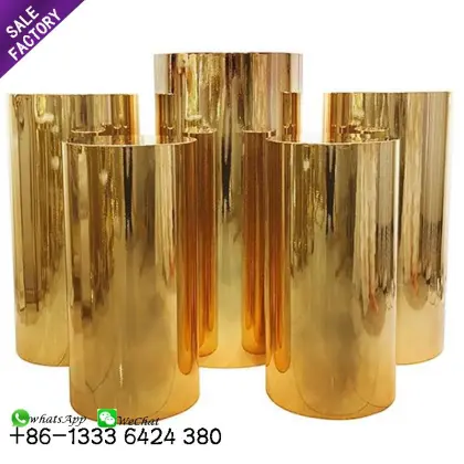 Sino Perfect Promotion Gold Decorate Wedding Cake Table