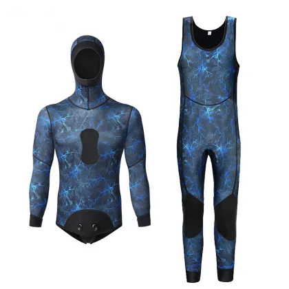 3MM 3-Color Warmth and Cold Protection Split Swimsuit for Surfing and Fishing