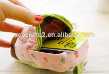 cy276 floral Pencil bag School case mini wallet Coin purse Flower Schoolbag wallet change purse Stationary School supplies