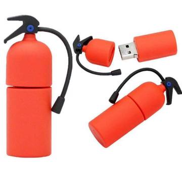 Kreskówkowy silikonowy gaśnica USB 2.0 Flash Drive 16 GB/32 GB/128 GB