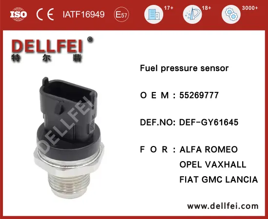 New Diesel Fuel Common Rail Pressure Sensor 55269777 for ALFA ROMEO,FIAT,GMC,LANCIA,OPEL,VAXHALL