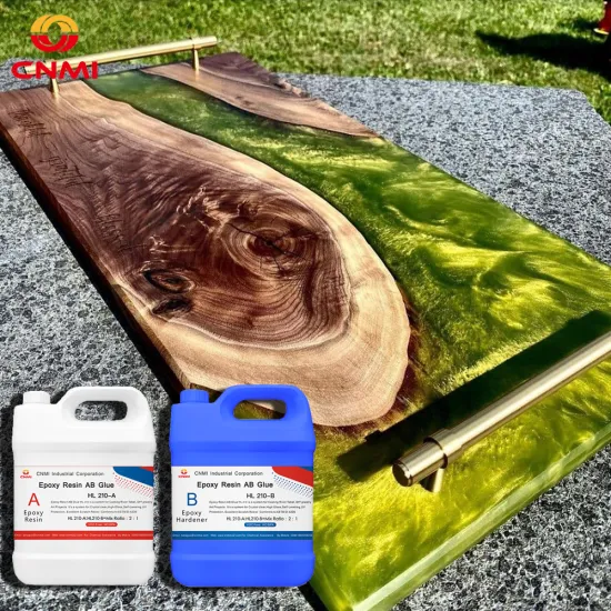 CNMI Epoxy Resin AB Glue Kit HL210 2:1 Crystal Fast Cure UV Epoxy Resin No VOC