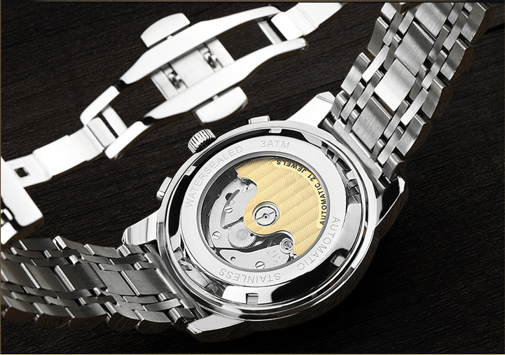 bands stainless steel water resistant brand men watch