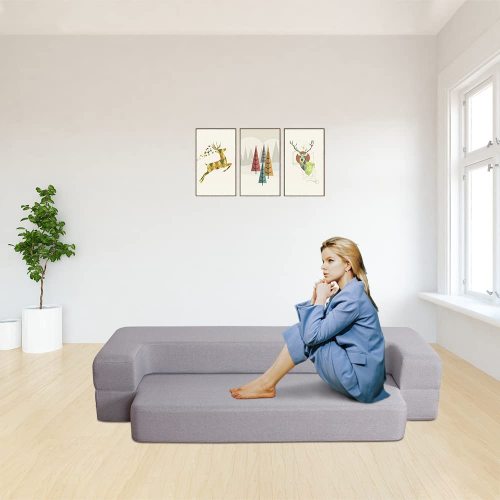 Bamboo Folding Mattress Folding Sofa Sleeper 8 Inch Folding Bed Couch Factory