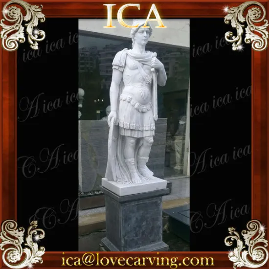 marble roman solder statue RM0190
