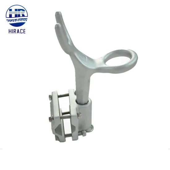 360 Rotation Grooves Cast Alloy Clamp Rod Holder