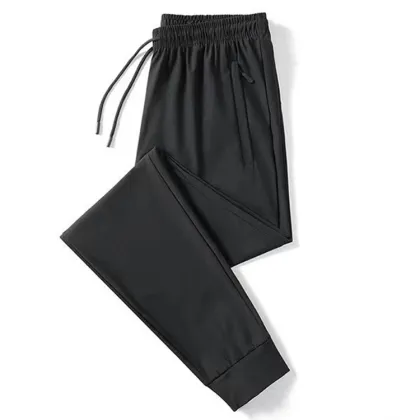 Men's casual ice silk trousers summer quick-drying pants