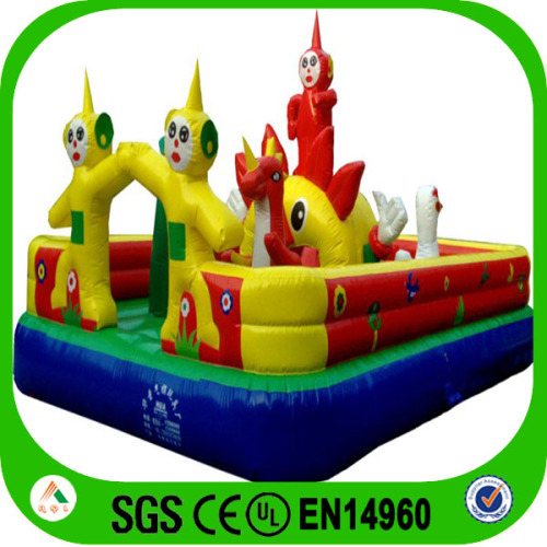 Certificated strong PVC tarpaulin cheap big inflatable air castle for kids