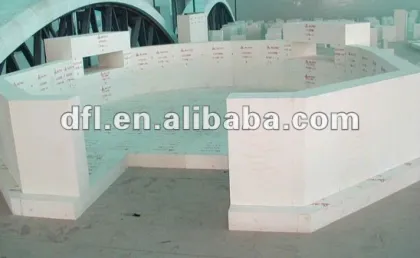 Refractories Bricks Fused Cast Materials azs 33