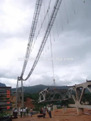 TLLS wire ropes crane in the bridge construction