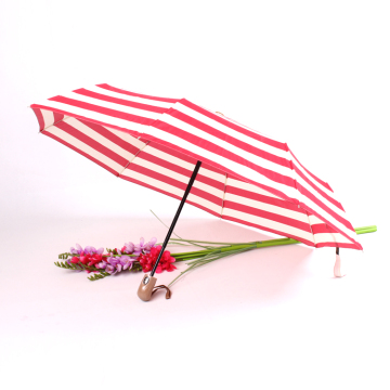 HOT SALE Automatical open and close stripe foldable Umbrella