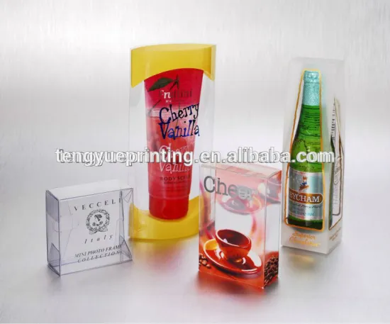 Customized clear transparent pvc cylinder packaging box