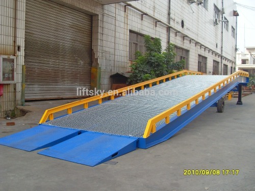 6-12T hydraulic truck ramp/mobile loading ramp