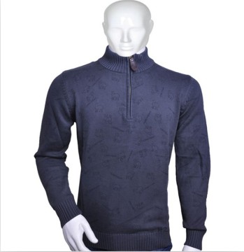 Zippered Collar Latest Sweater Designs for Men