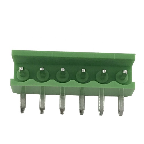 3.96mm pitch PCB terminal block 6pin 90degree