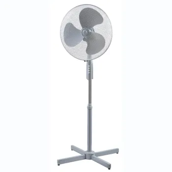 16" Stand Fan with Pedestal Base Height Adjustable Pedestal Fan Free Standing Fan with 90-Degree Oscillating and 3-Speed Setting