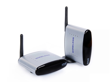 2.4GHz Wireless Audio & Video Sender & Receiver with IR Remote AV Extender (100M)