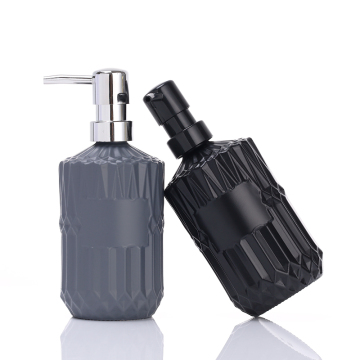 Transparent 480ml Glass Lotion Bottle for Soap/Hand Sanitizer in Bathroom
