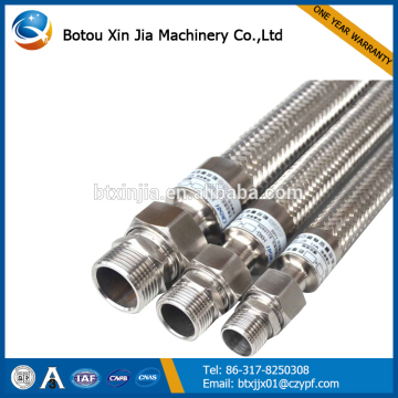 npt thread braided flexible metal hose