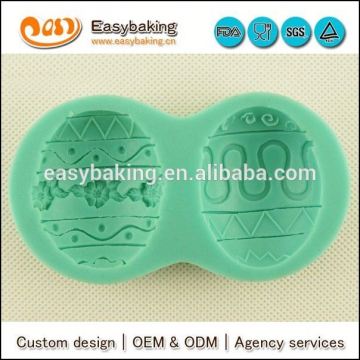 Wholesale custom festival 3D easter egg silicone soap molds