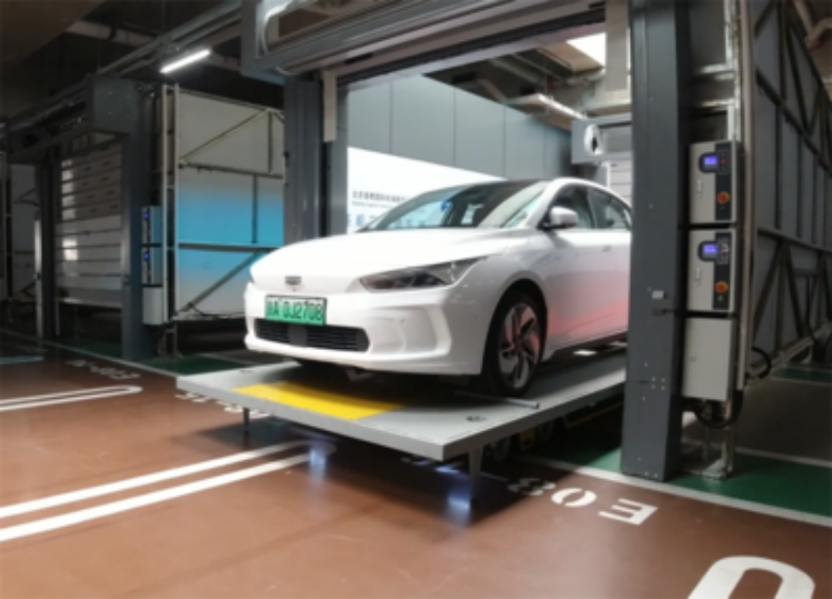 Efficient plate parking AGV