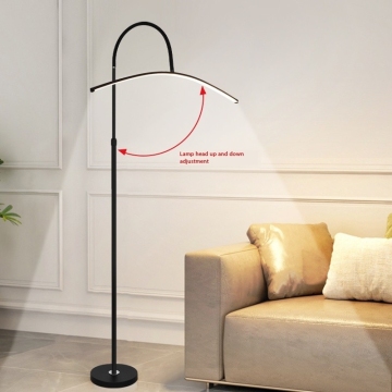Full Spectrum LED Piano Floor Lamp - Minimalist Eye Protection Bedside Reading Lamp