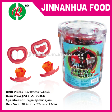 mouth and teeth with diamond dummy candy
