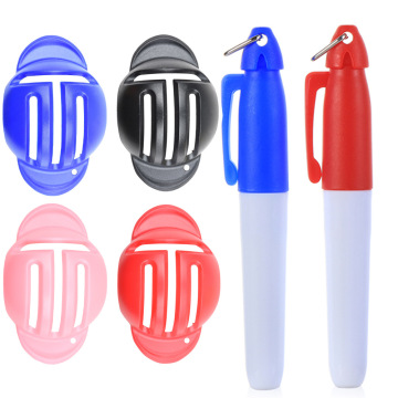 Factory Supply T-Shaped Golf Ball Line Tool: Triple Track Liner, Scribe Template, and Drawing Alignment Marks Tool for Golf Accessories
