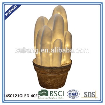 Sandstone material hot sale cactus with CE ROHS certificated outdoor lamp for garden