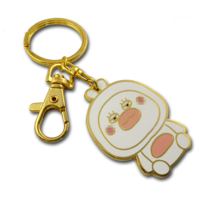 Enamel Keychain Mockup