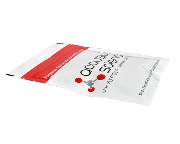 customized size three side seal vacuum bag with zipper