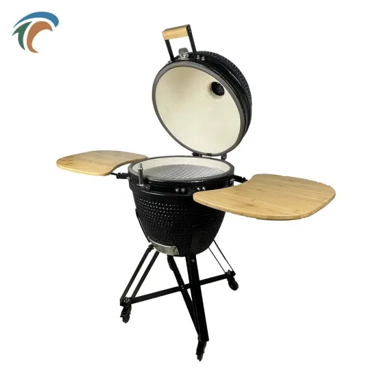 Charcoal Barbecue Grill Trolley Kamado Grill With Table