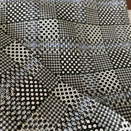 Polyester Viscose Spandex Checks Fabric