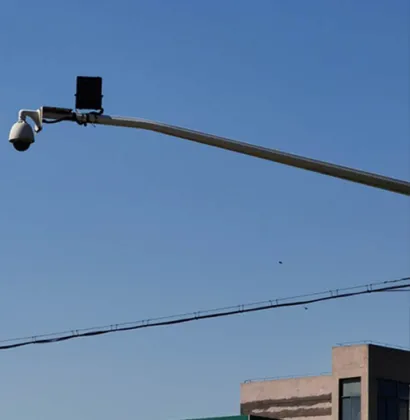 Galvanized 6M CCTV Camera Poles