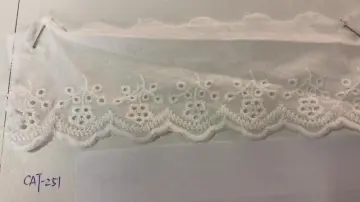 Five Holes Flower  Trims Cotton Embroider Fabric