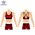 Zebra Muster Sport droen cheerleading Praxisuniformen un