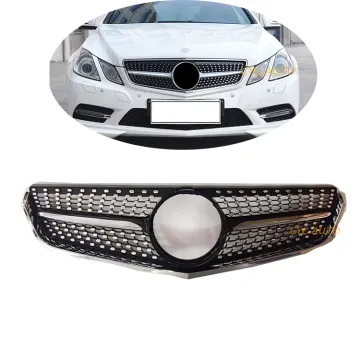 W207 Front Bumper Grille - Diamond Modified Grill for Mercedes Benz E Class Coupe 2009-2013