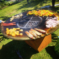 Corten Steel Outdoor Garden Plancha Grill