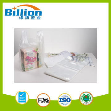 HDPE Cheap Plastic T-Shirt or Vest Bag in Rolls for Shopping