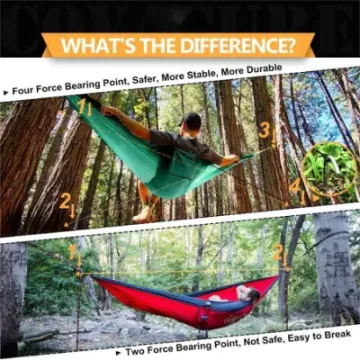 Indoor Outdoor Hiking Portable Camping Lightweight Double Hammock