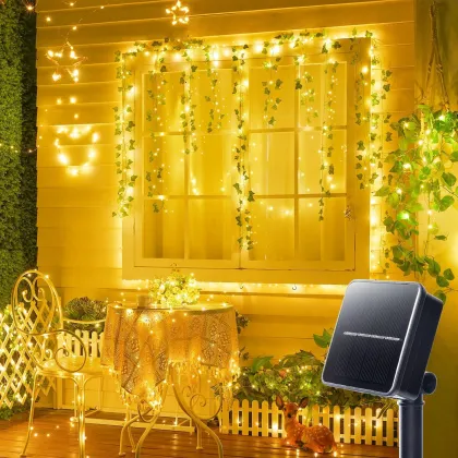 100 LED Outdoor Solar Fairy Lights 8 Modes Balcony Solar String Lights