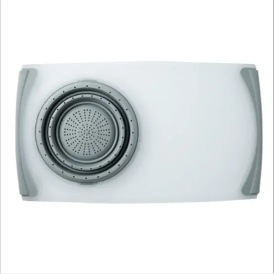 Sink Cutting Board with Collapsible Colander