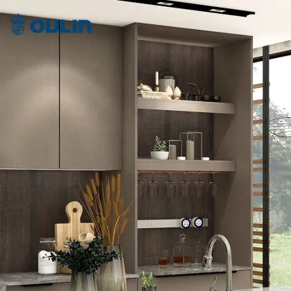 Brown high-end kitchen customized for sale kitchen cabinets